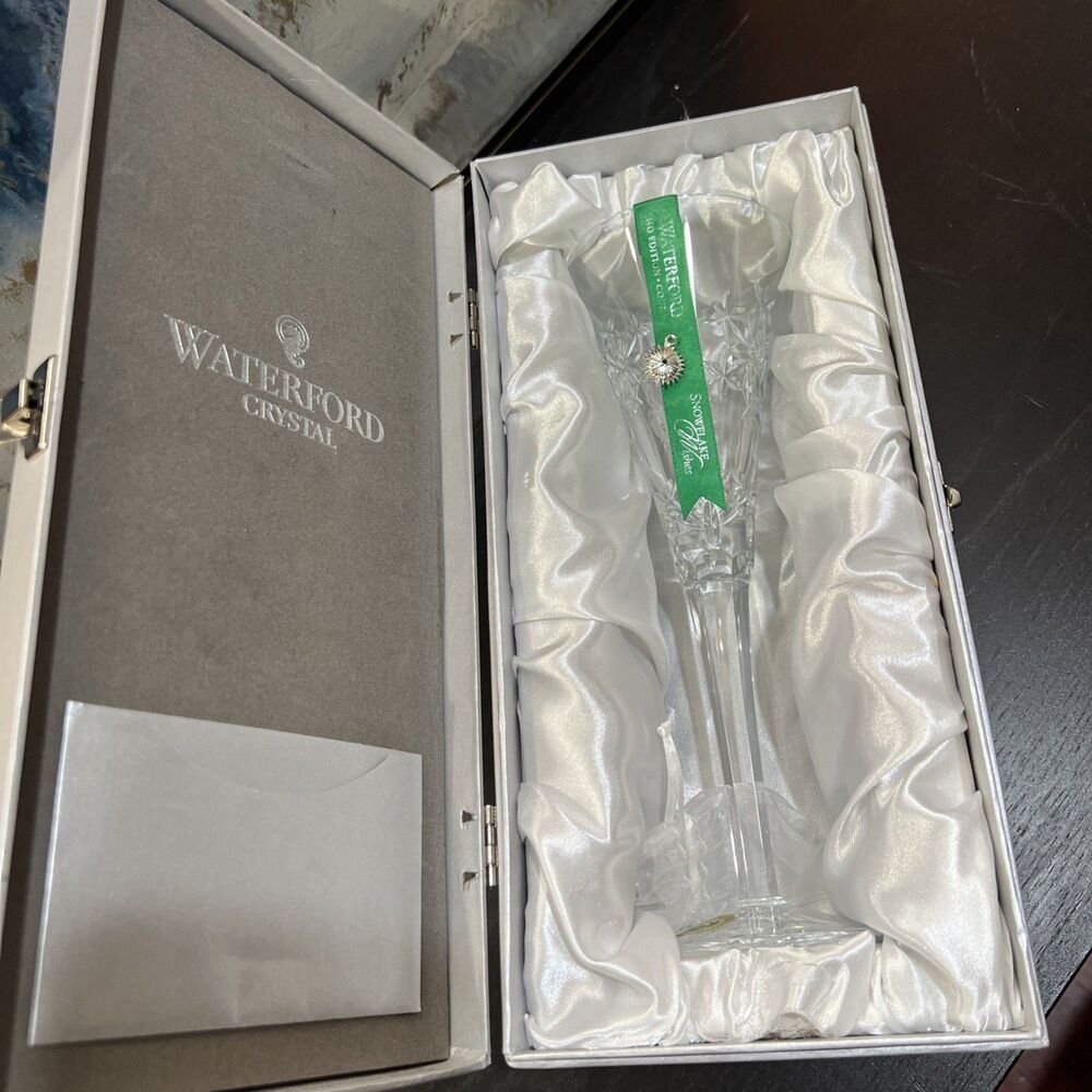 Waterford Snowflake Wishes Courage 2nd Edition Champagne Flute / See Details - Picture 5 of 11